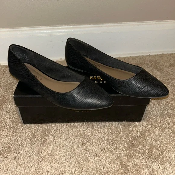 Christian Siriano Black Textured Flats - Picture 3 of 5